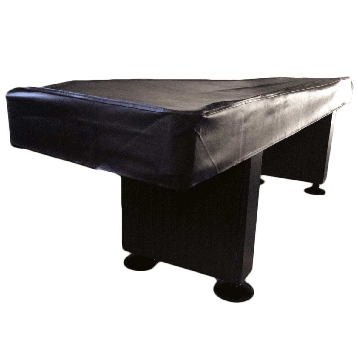 Black, 12' Heavy Duty Leatherette Shuffleboard Table Cover 