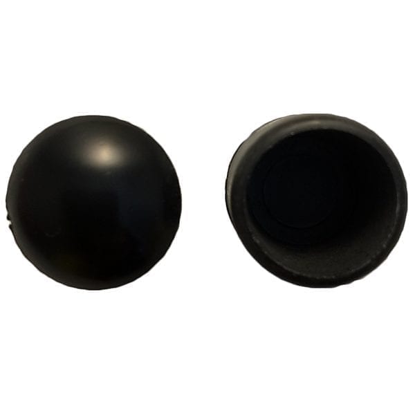 Set of 8 Black Ribbed Rubber Foosball Handles for 5/8" Diameter Foosball Rods 