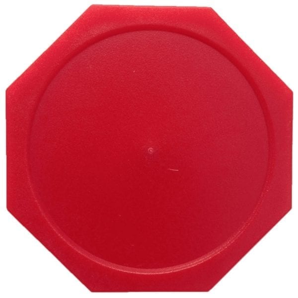Red Octagon Air Hockey Puck