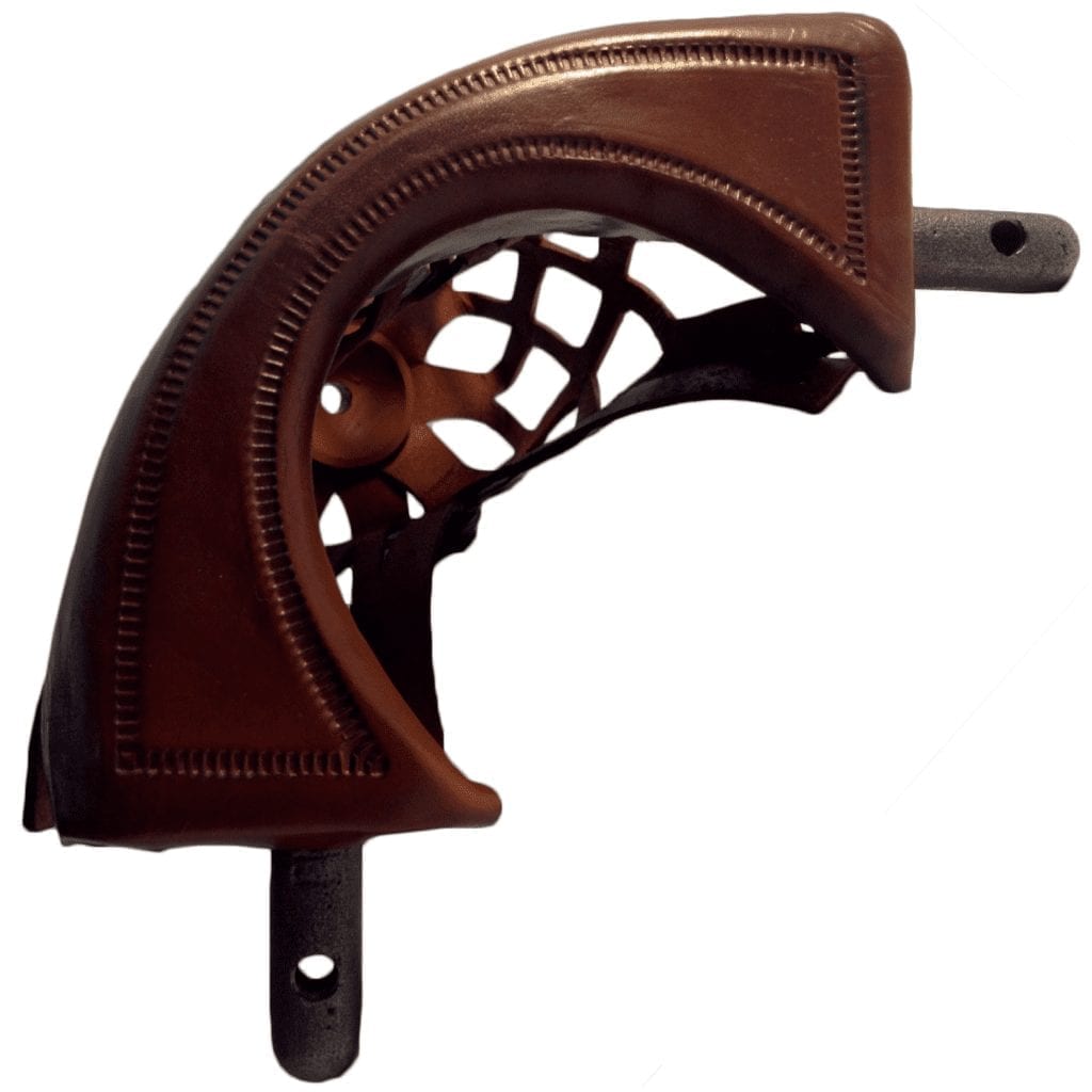 Brown Shield Leather Pool Table Pocket