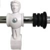 Counterbalanced White Replacement Foosball Player